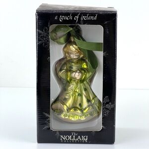 THE NOLLAIG COLLECTION - A Touch of Ireland Hand Blown Glass Angel Ornament  VTG